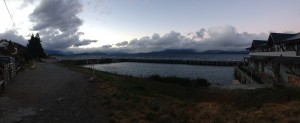 Looking out over Bariloche's big lake - Lago Nahuel Huapi. Not visible: 50MPH winds. 