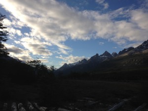 Approaching camp 1 - after 10pm and the sun is still out.